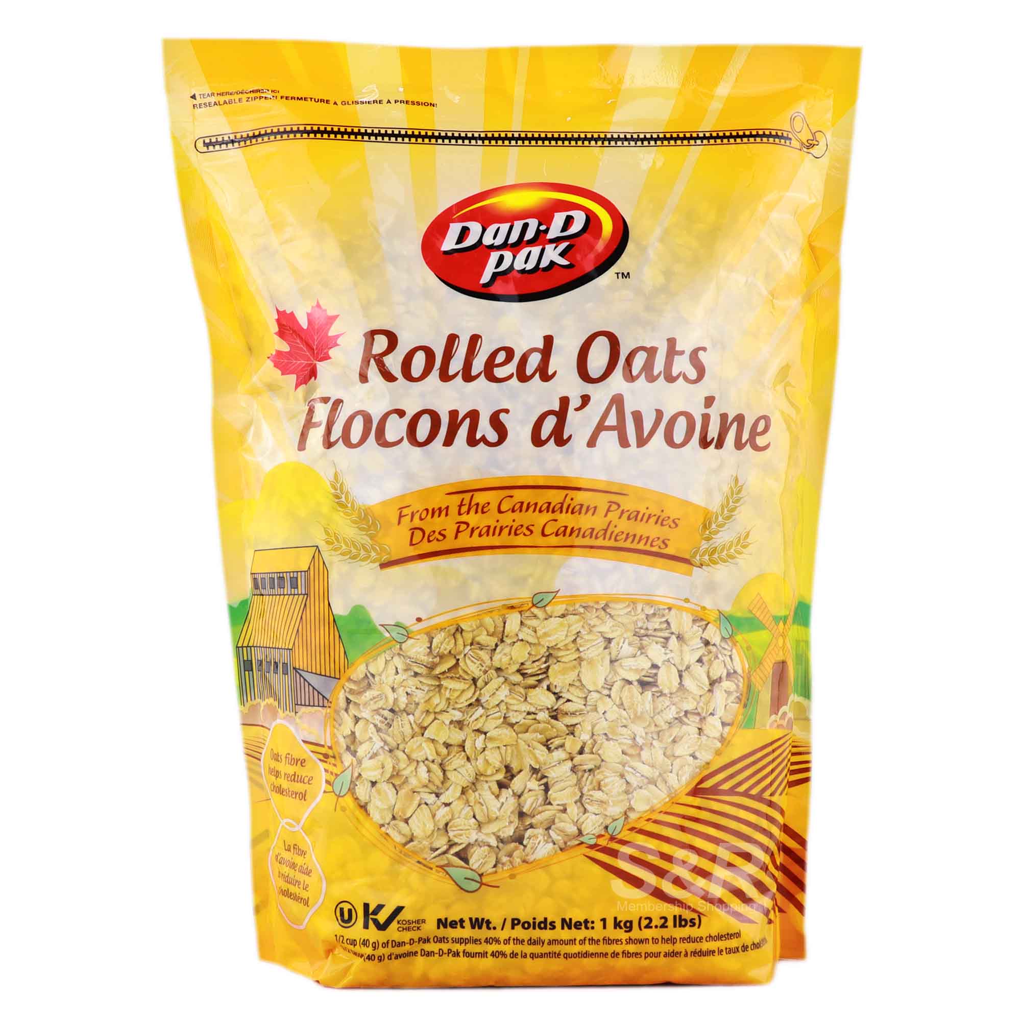 Dan D Pak Rolled Oats 1kg Dan D Pak Rolled Oats 1kg